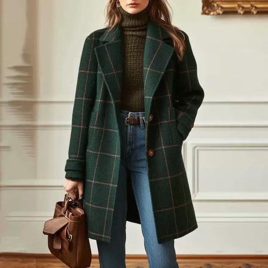 Emerald Check City™- Cappotto  Donna