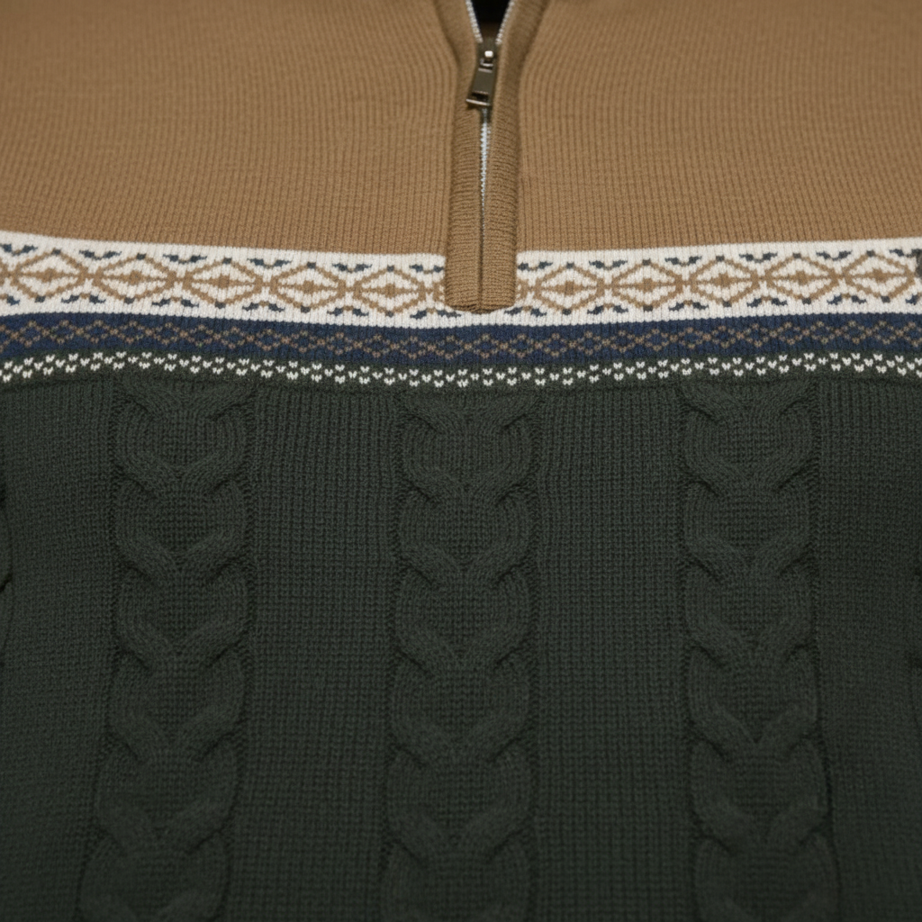 Nordic Line Knit Zip™-Maglione Uomo