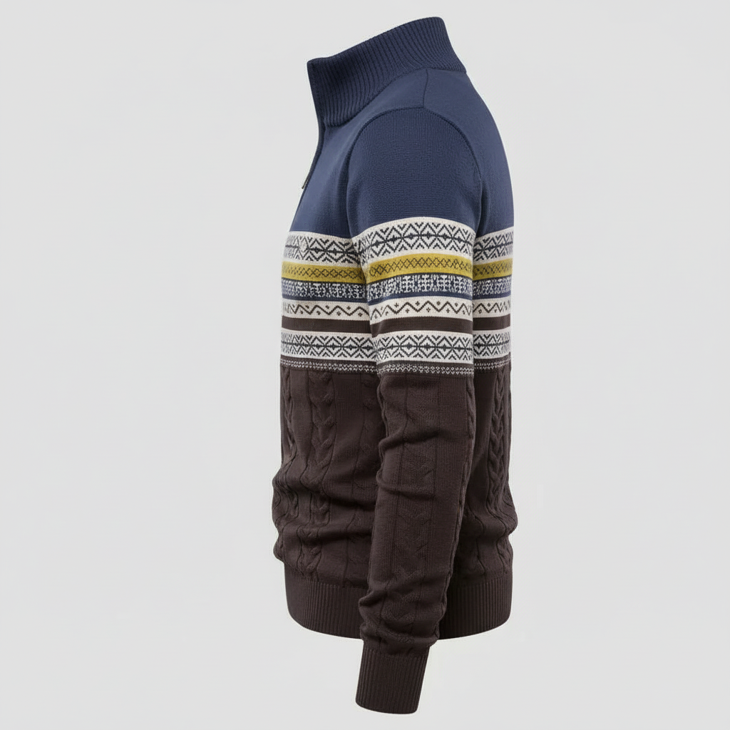 Nordic Line Knit Zip™-Maglione Uomo